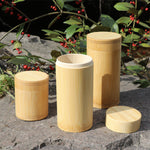 Load image into Gallery viewer, Bamboo Storage Bottles/Jars- Wooden Small Box Containers Handmade For Spices, Teas, Coffee, Sugar. Comes With A Lid
