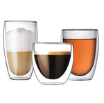 Load image into Gallery viewer, Heat-resistant Double Wall Glass Cup for tea/ coffee Set- Handmade Drinkware
