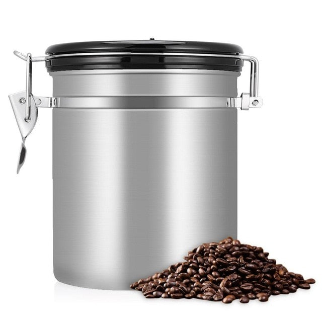 Airtight Coffee Container Storage Canister Set for Tea/Coffee Beans or Gound 1.5L