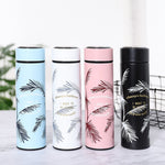 Load image into Gallery viewer, Feather Stainless Steel Vacuum Flasks Tumbler Coffee Travel Mug Thermos Thermal Water Bottle for Tea Car Cup
