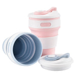 Load image into Gallery viewer, Collapsible Silicone Folding Cup Hot Coffe Tea Bottle Reusable Leak Proof
