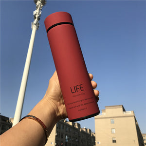 Stainless steel Insulated Thermos with Strainer for Tea/Coffee- Vacuum flask