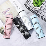 Load image into Gallery viewer, Feather Stainless Steel Vacuum Flasks Tumbler Coffee Travel Mug Thermos Thermal Water Bottle for Tea Car Cup
