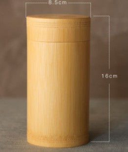 Bamboo Storage Bottles/Jars- Wooden Small Box Containers Handmade For Spices, Teas, Coffee, Sugar. Comes With A Lid