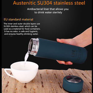 Stainless steel Insulated Thermos with Strainer for Tea/Coffee- Vacuum flask