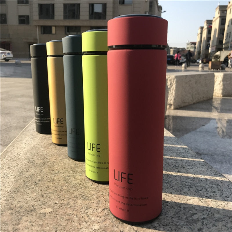 Stainless steel Insulated Thermos with Strainer for Tea/Coffee- Vacuum flask